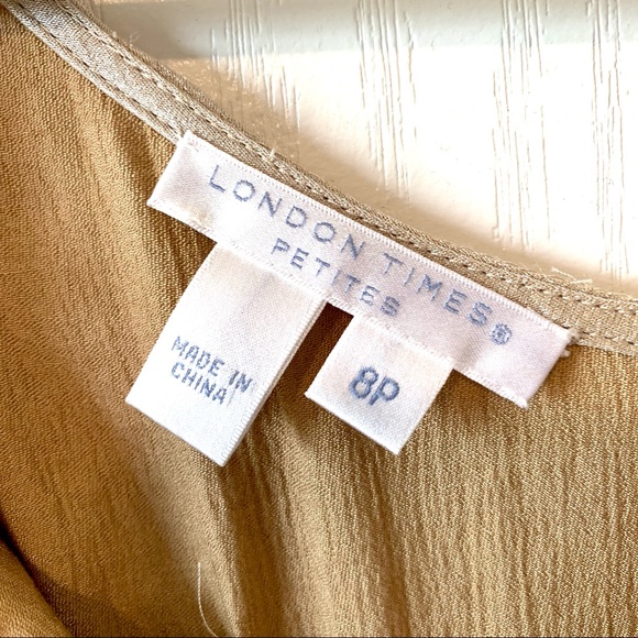 NWT LONDON TIMES Petite Layered Ruffle Dress—SZ 8P - Picture 12 of 16